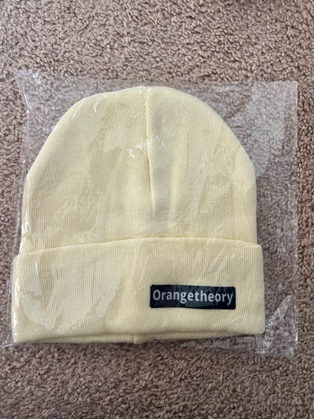 Orangetheory Pale Yellow Beanie